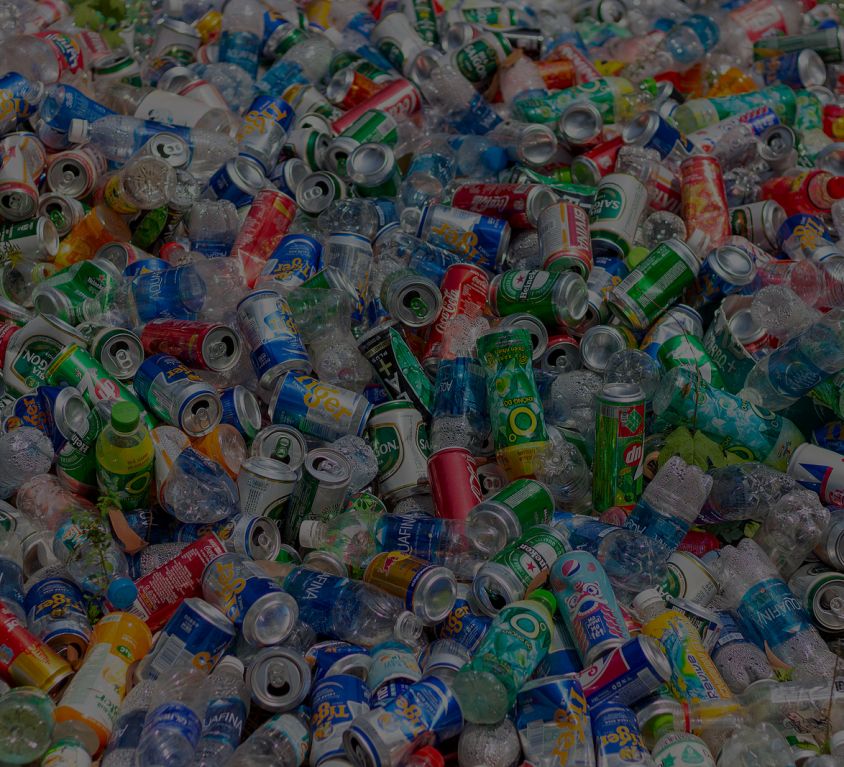 Phu Quoc Island, Vietnam - March 21, 2019: Pile Of Empty Plastic